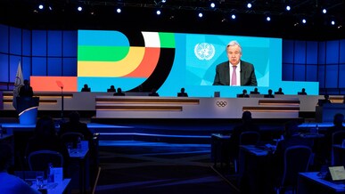 António Guterres, the ninth Secretary-General of the United Nations, speaks at the 139th IOC Session 