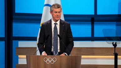 Pierre-Olivier Beckers-Vieujant during the 139th IOC Session at the CNCC ahead of the XXIV IOC Olympic Winter Games Beijing 2022