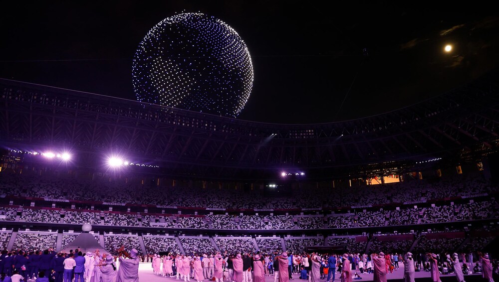 無人機表演 (圖片來源：奧林匹克運動會 官網)
