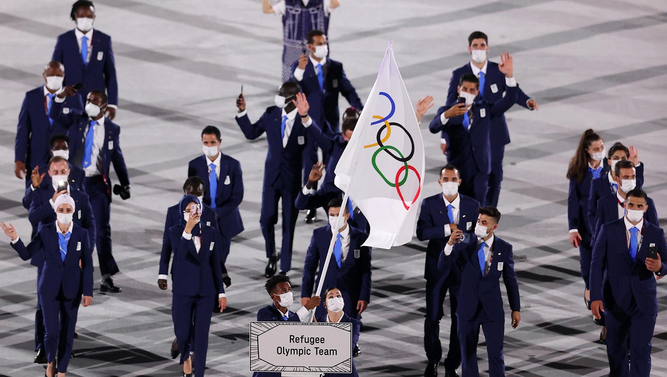 Olympic Refugee Team opening ceremony Tokyo 2020 