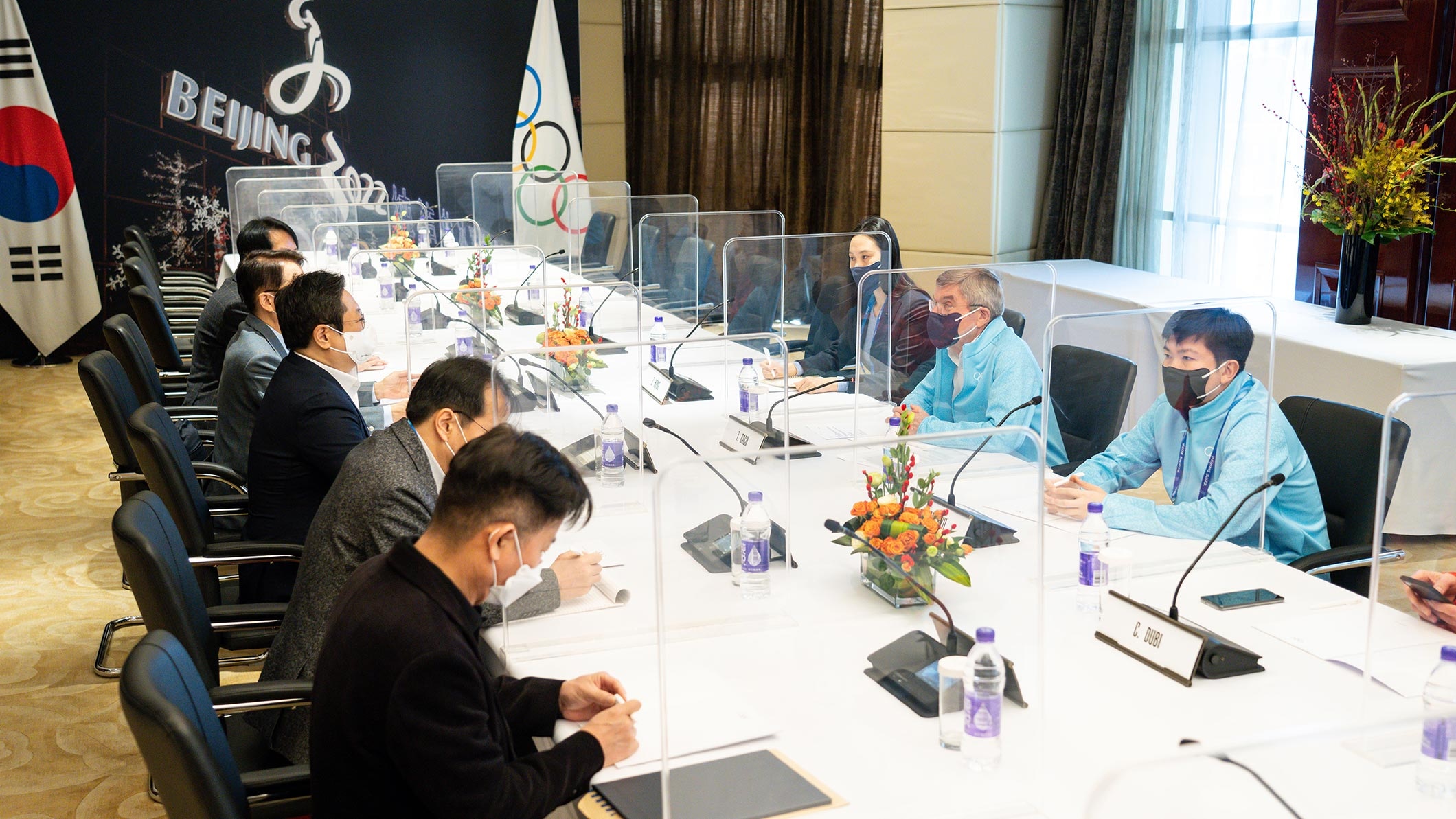 IOC President Thomas Bach meeting with Gangwon 2024