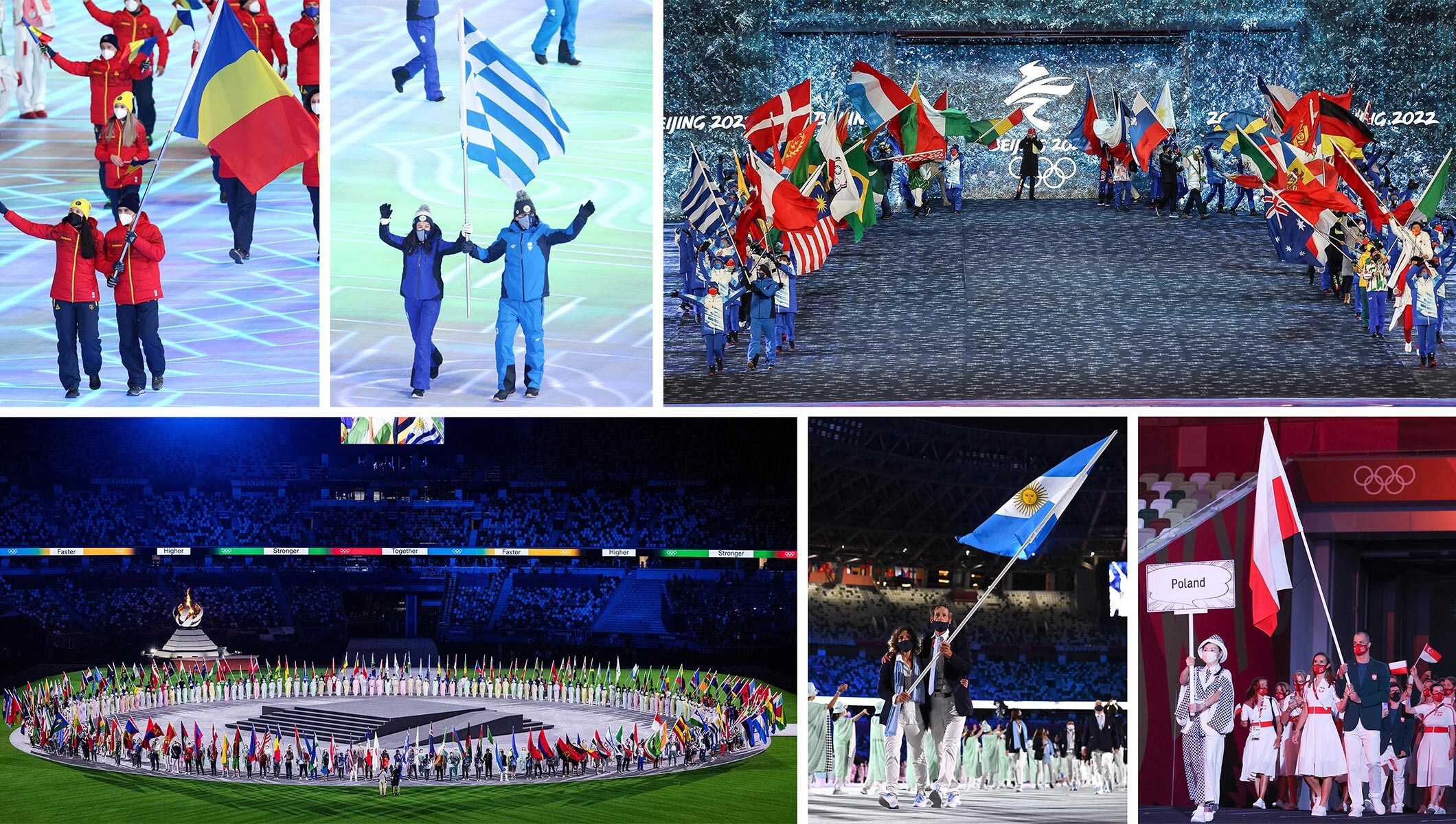 Olympic flag bearers