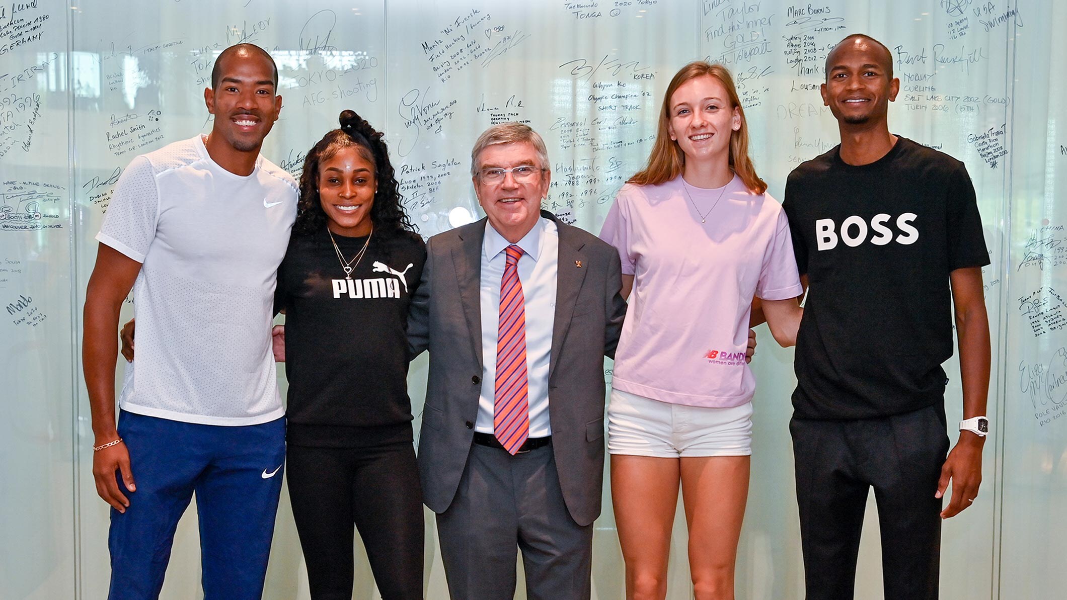 Tour, Portrait and Wall signing Athletes Athletissima