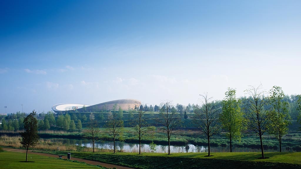 View of the Velodrome at London Olympic Park