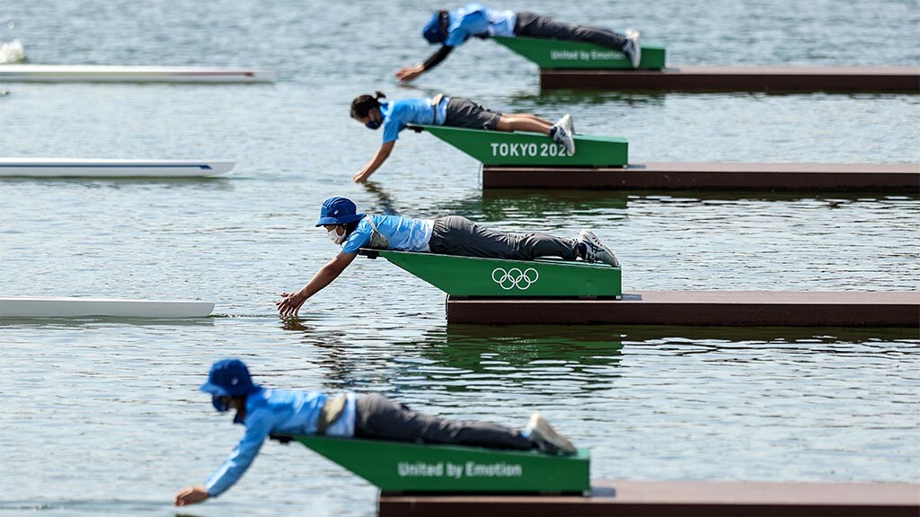 Olympic volunteers at Tokyo 2020