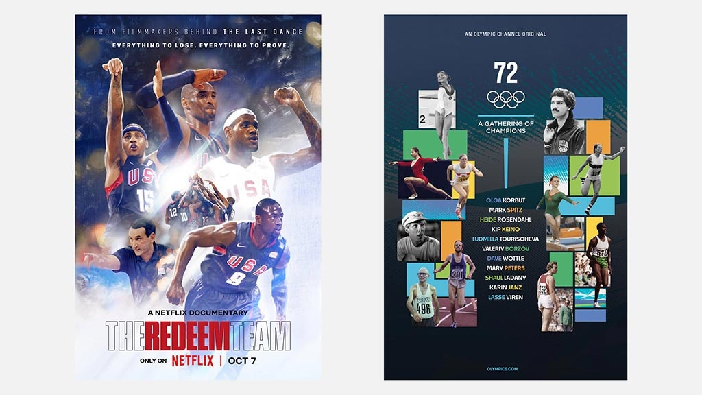 The Redeem Team and 72 – A Gathering of Champions movie posters