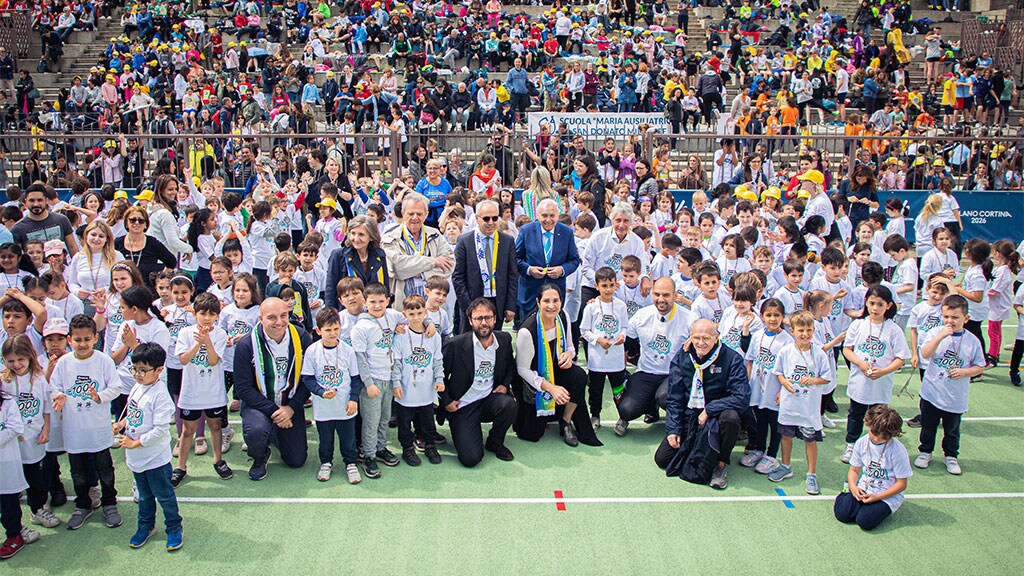 Local youth help Milano Cortina 2026 mark 1,000 days to go until the ...