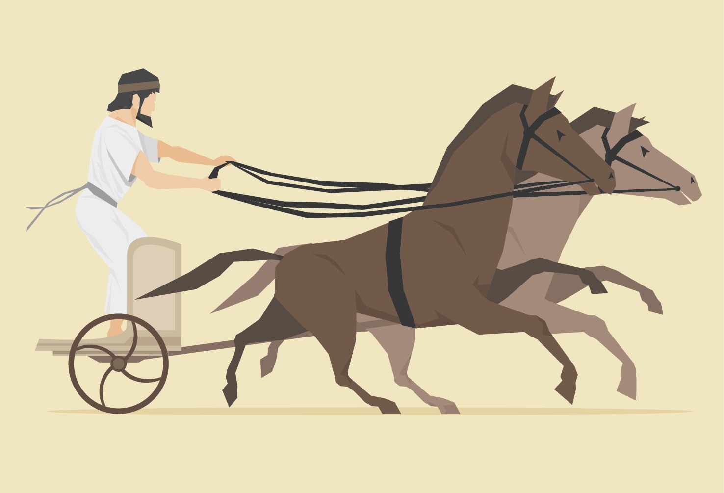 Гонки на колесницах в древней Греции на Олимпийских играх