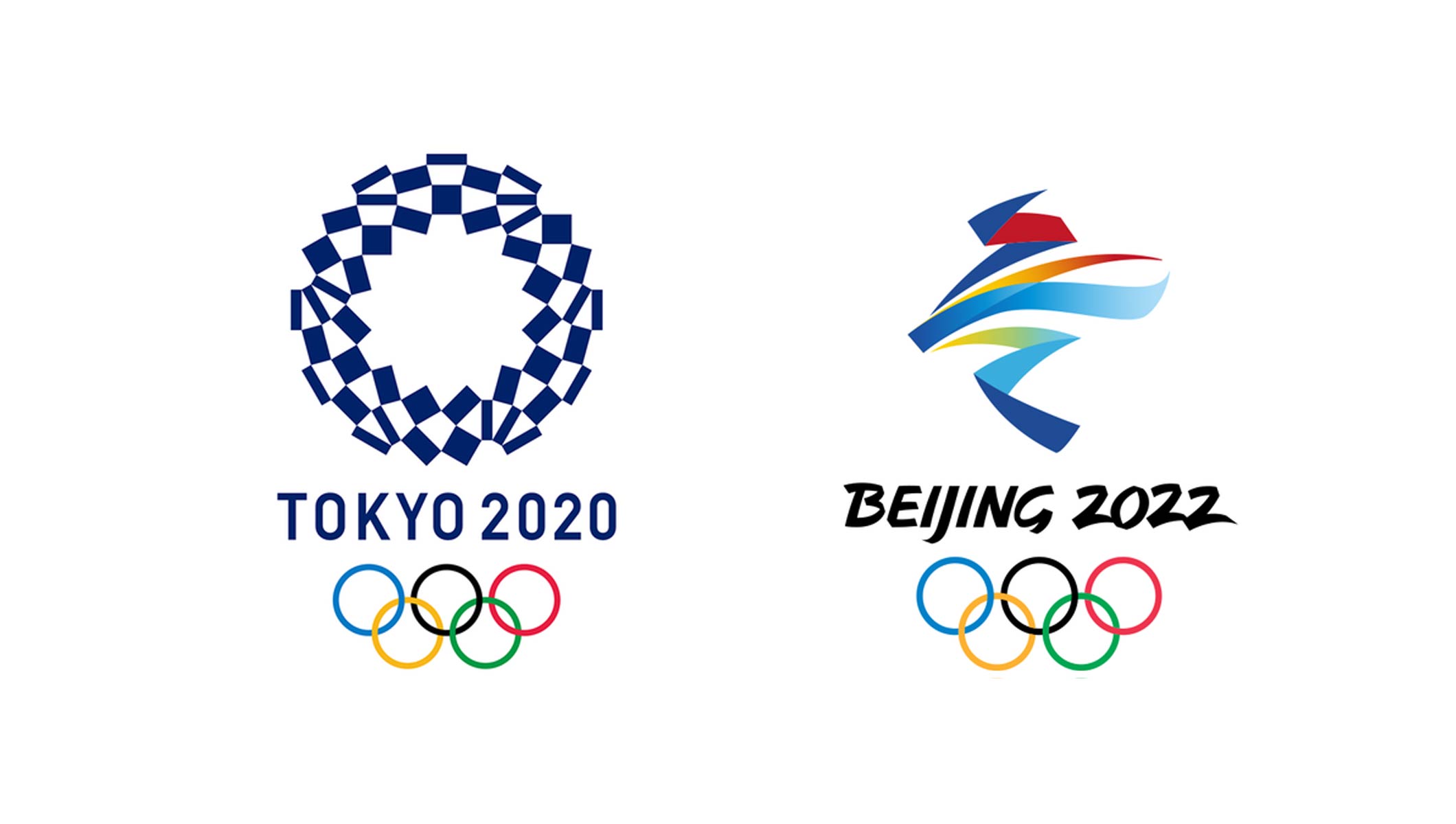 Эмблема Олимпийских игр в Пекине зимних 2022