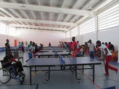 Para Tennis de Table: IOC SPORT FOR HOPE PROGRAMME. PORT-AU-PRINCE (HAITI).