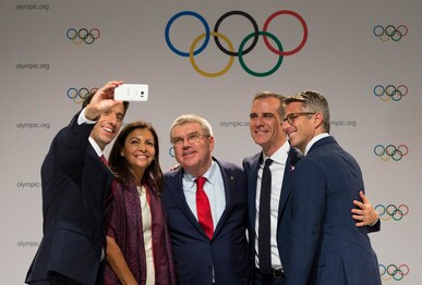 An Olympic selfie
